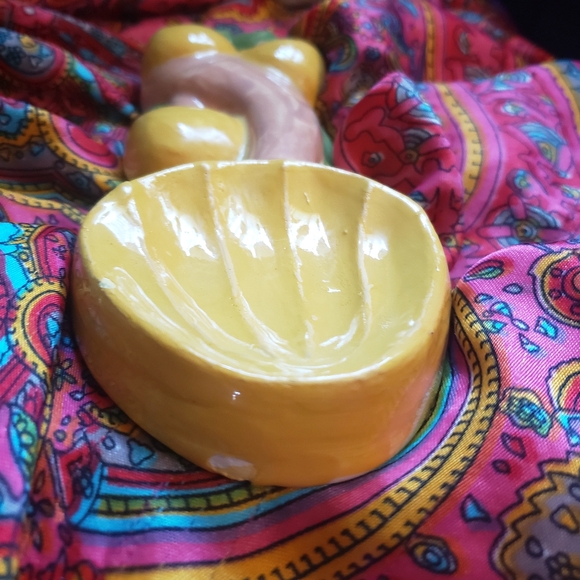 Vintage Arnel's mushroom spoon rest merry mushroom yellow - Picture 5 of 5